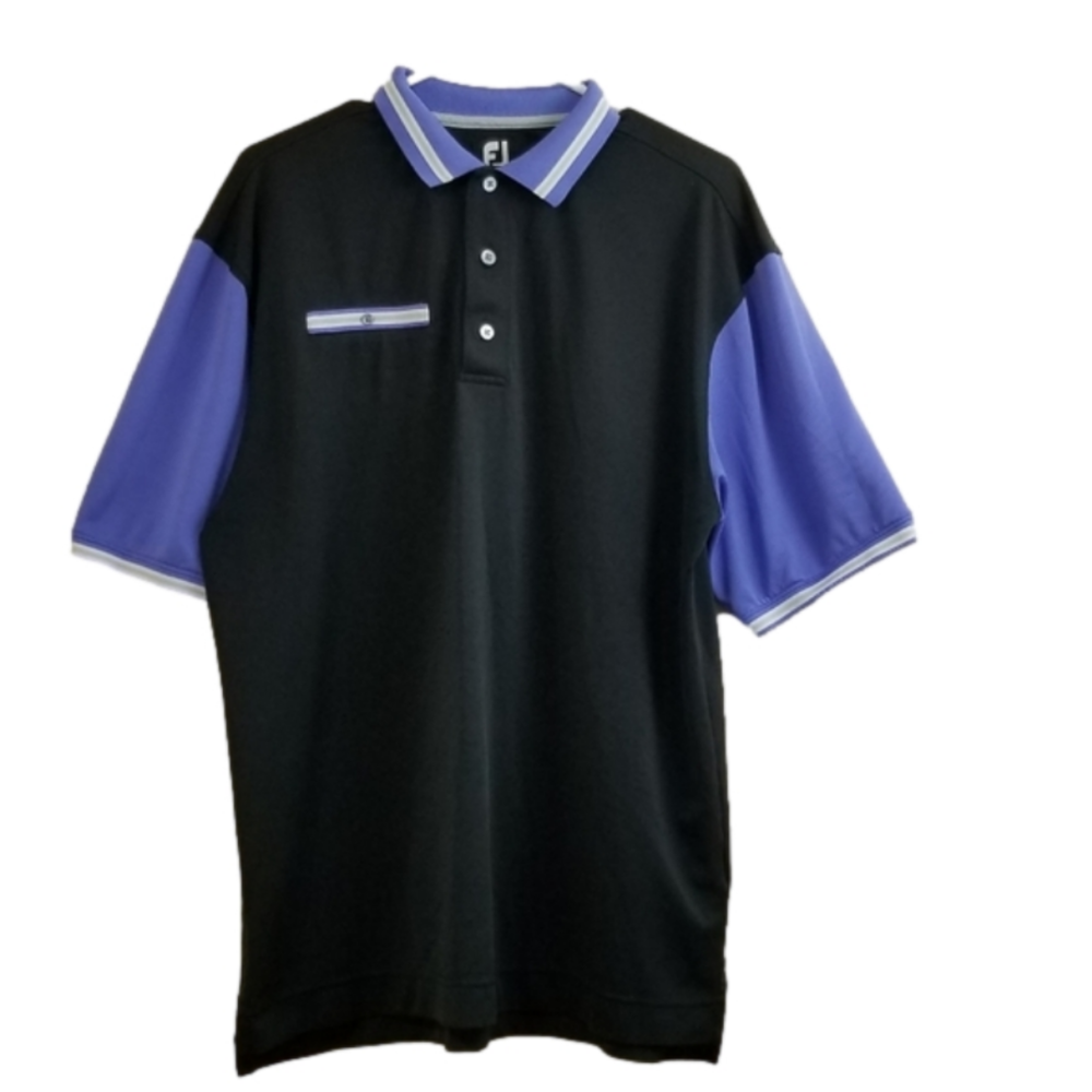 FOOTJOY FJ Golf Men's Polo Shirt Black and Purple